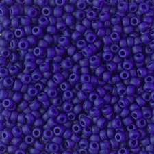 Miyuki rocailles Perlen 8/0 - Opaque matte cobalt 8-414F